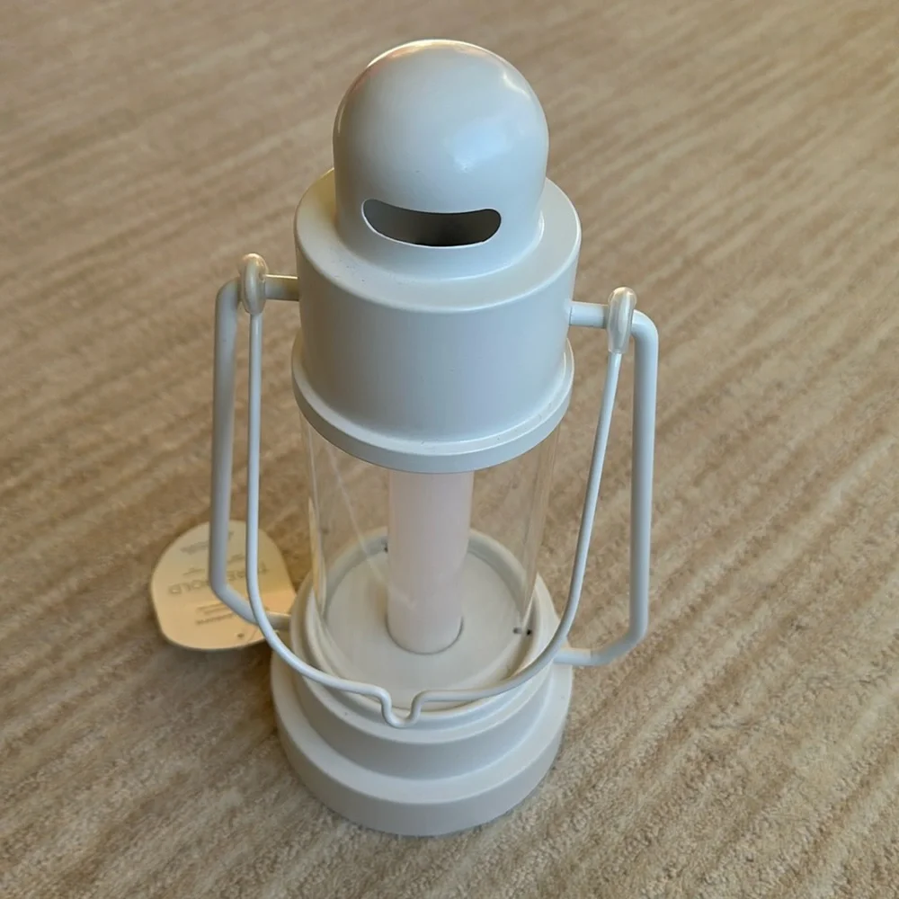 NWT Threshold Metal Classic Battery LED Pillar Candle Outdoor Patio Lantern 11.3
